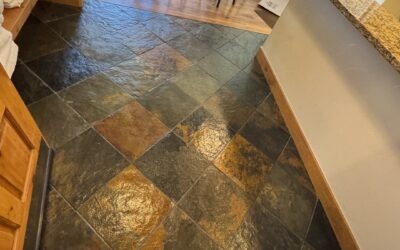 Steamboat Springs, CO Slate Floor Revival After Severe Paint Spill